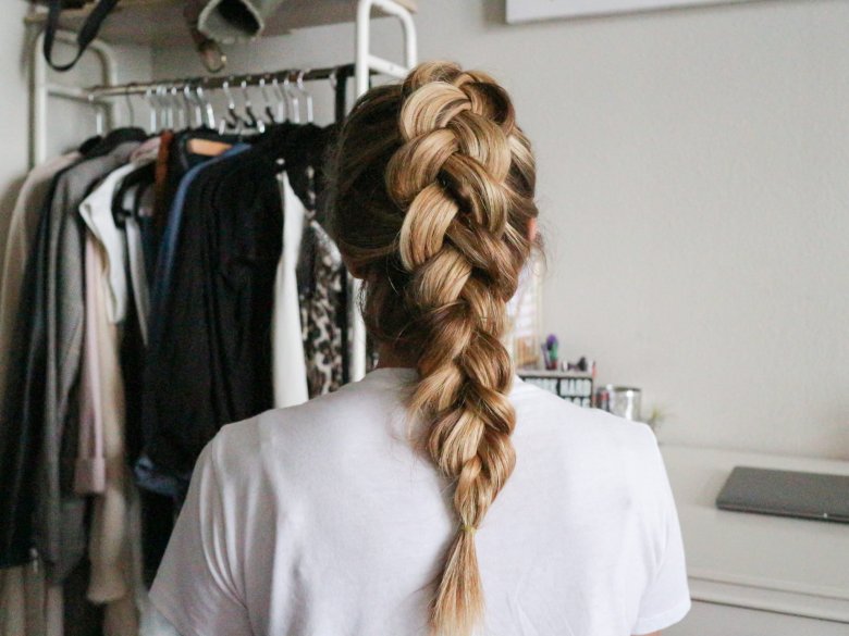 Thick Textured Blonde Dutch Braid