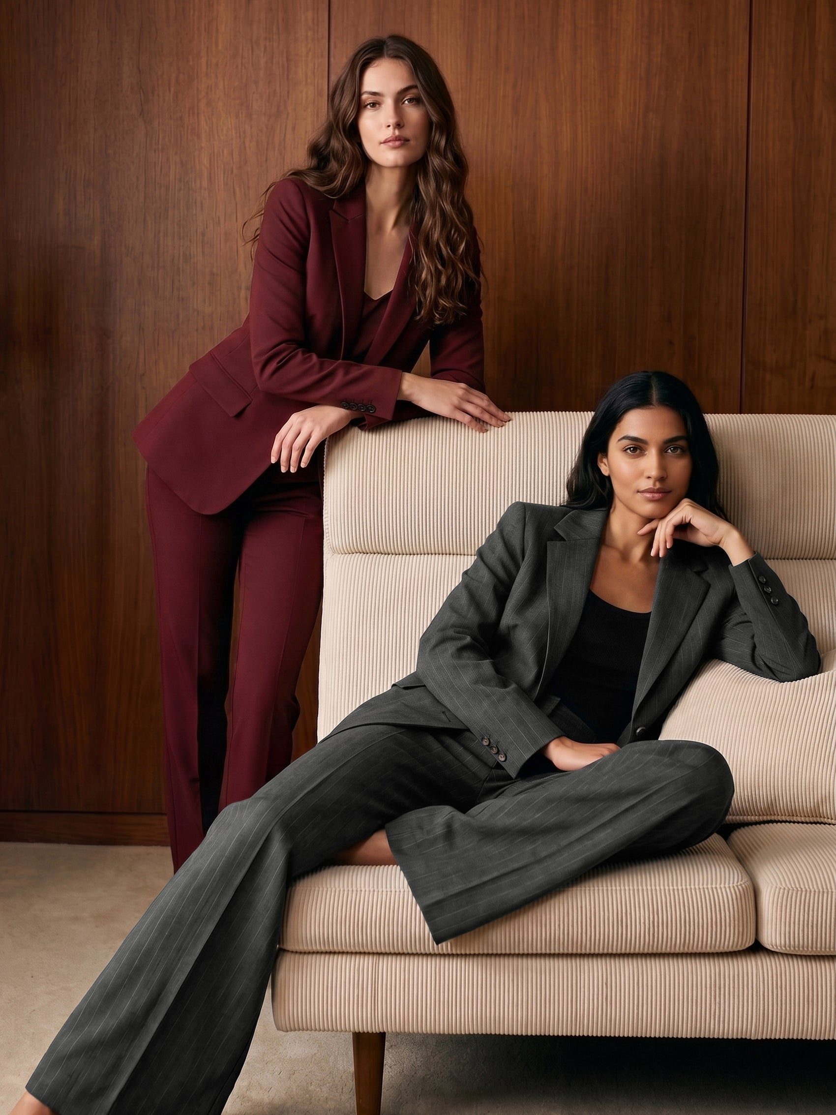 Rich Burgundy Suit for a Bold Workwear Statement — Workwear Aesthetic Outfits