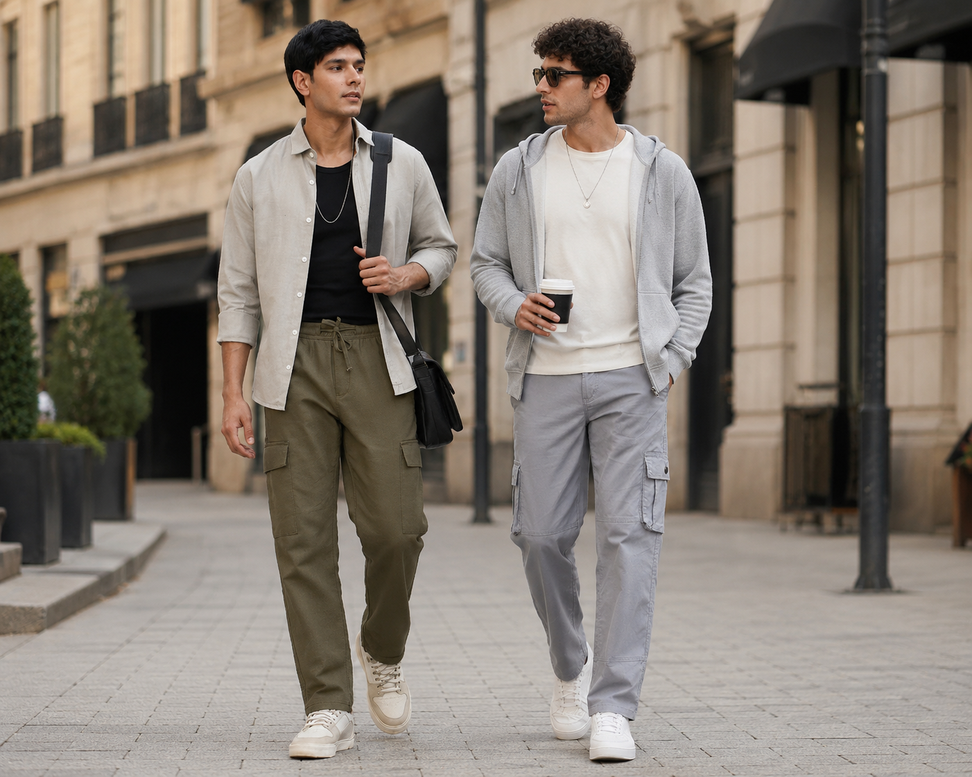 Layered Look with Cargo Pants Layered Look with Cargo Pants — Mens Streetwear Outfits