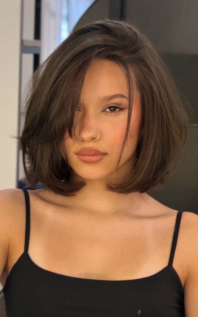 Dark Ash Brown Visual Idea — Preppy Hairstyles