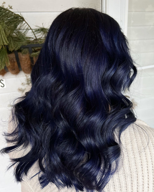 Visual Idea — Dark Blue Hair