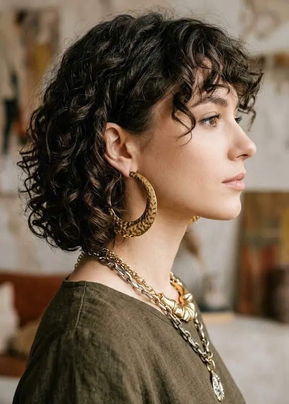 Dark Brown Visual Idea Dark Brown Visual Idea — Short Curly Hairstyles