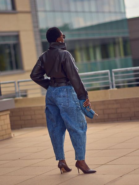 Edgy Moto Style: Leather Jacket and Cargo Pants Edgy Moto Style: Leather Jacket and Cargo Pants — Boston Outfits