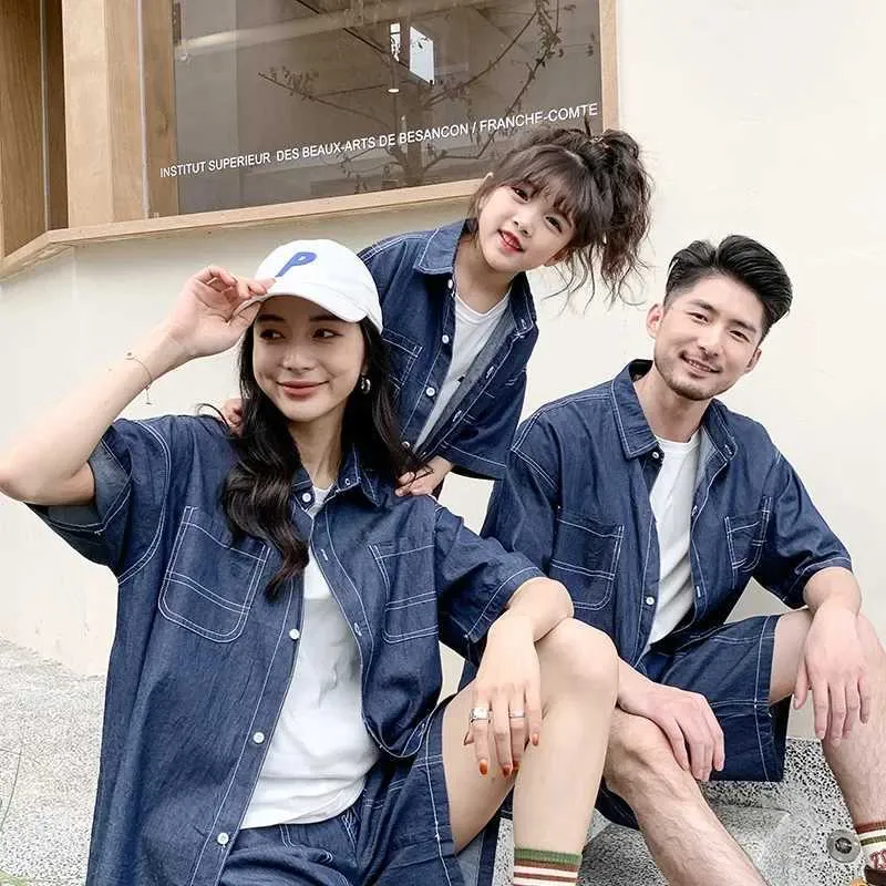 Denim Duo: Casual Summer Family Outfits — Matching Family Outfits