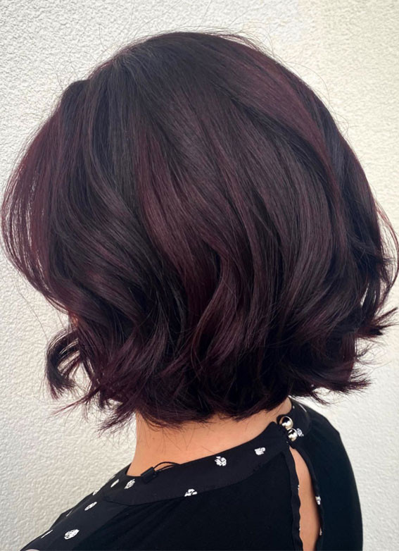 Chin Visual Idea — Black Cherry Hair