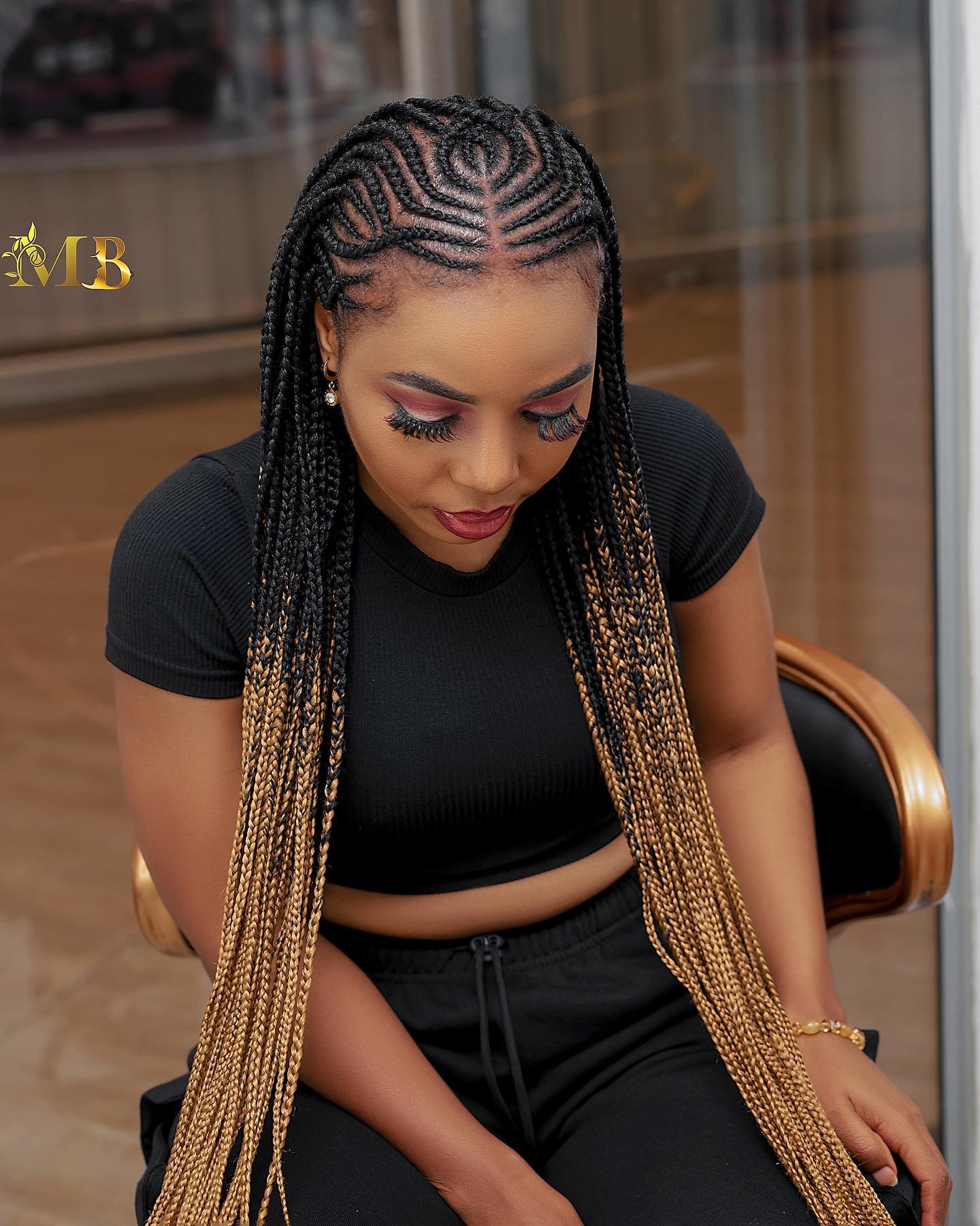 Tribal Braids Shoulder Length Ombre Tribal Braids Shoulder Length Ombre