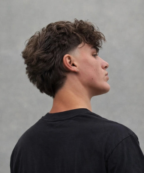 Short On Sides Medium On Top Textured Crop With Choppy Bangs — Fluffy Hair Men