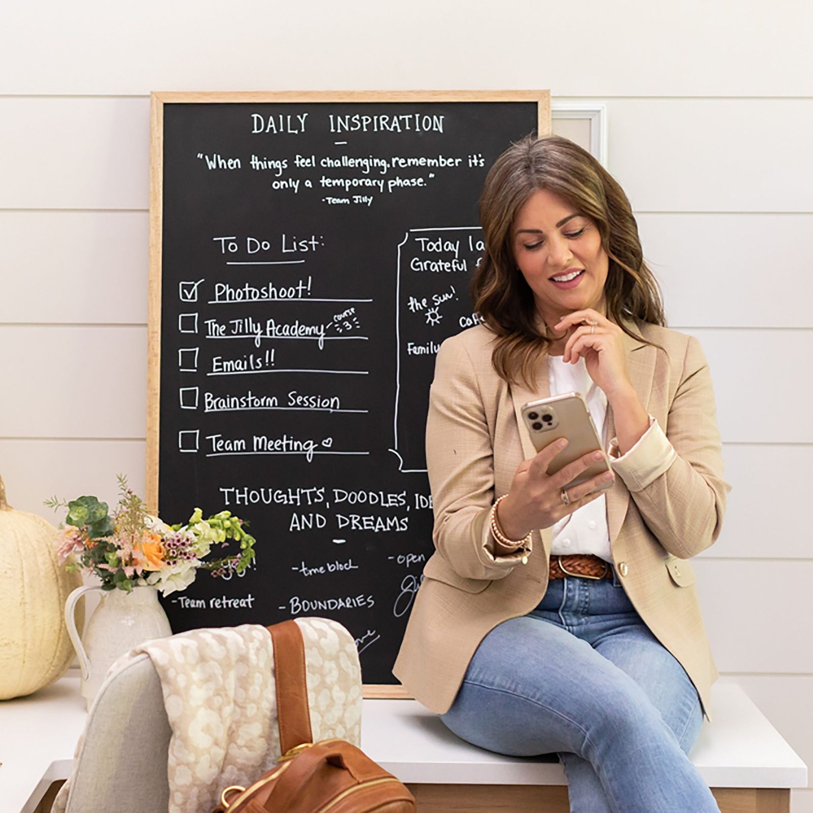 Sharp and Classic: Pinstripe Blazer with Jeans Sharp and Classic: Pinstripe Blazer with Jeans — Meet the Teacher Outfits