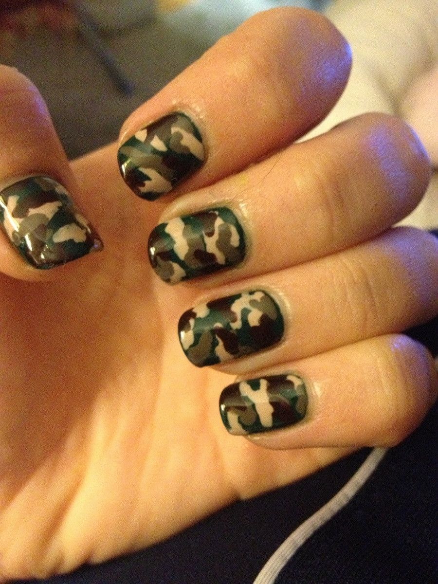 Classic Camouflage Pattern On All Nails Visual Idea Classic Camouflage Pattern On All Nails Visual Idea — Camo Nails
