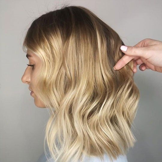 Dark Brown With Subtle Balayage Visual Idea — Collarbone Length Hair