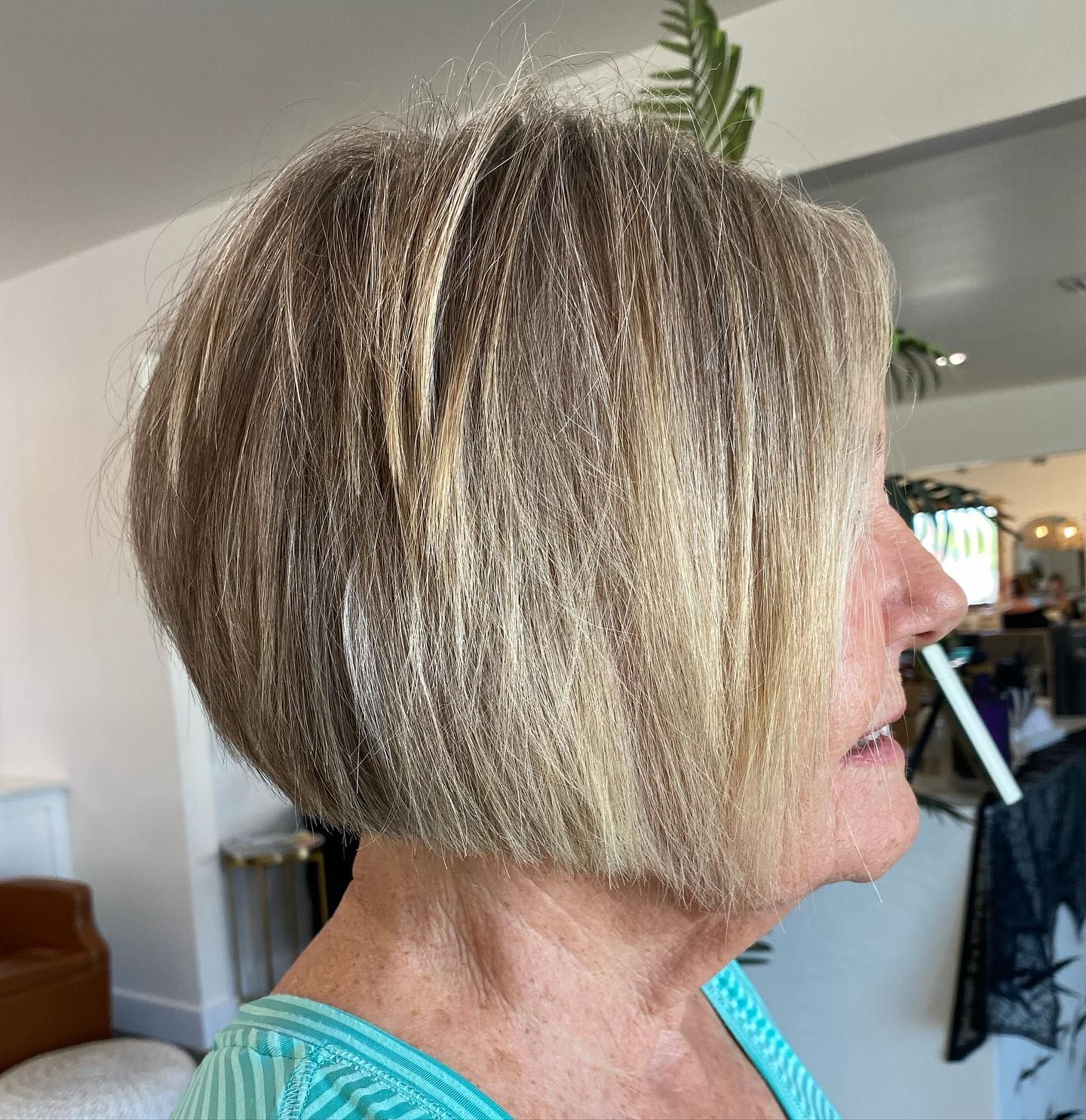 Blonde With Highlights Visual Idea — Haircuts for Women Over 70