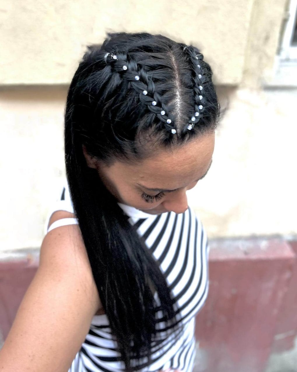 Creative Heart Shape Braids with Beads Creative Heart Shape Braids with Beads
