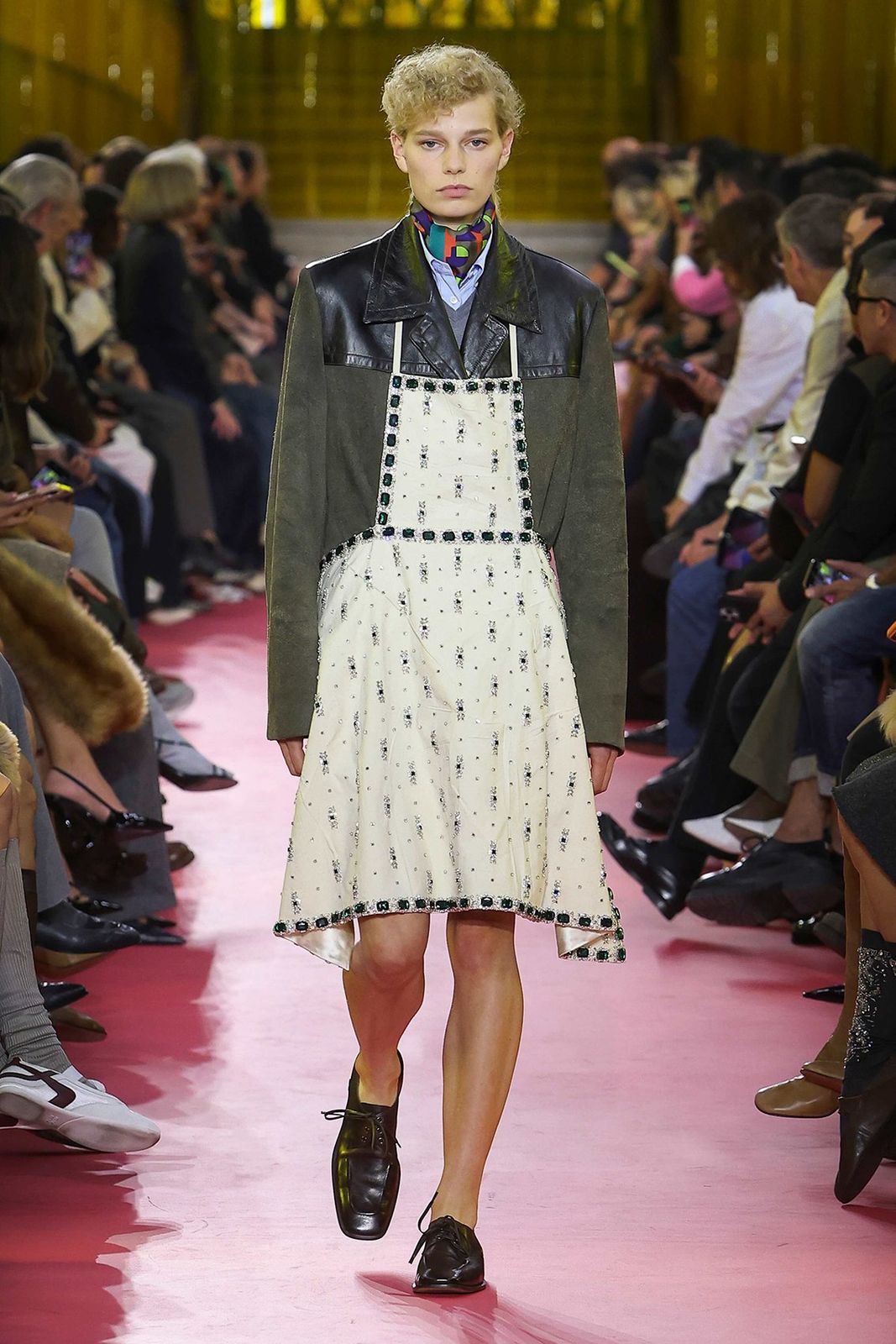 Miu Miu Layered Jackets and A-line Dress — Miu Miu Outfits