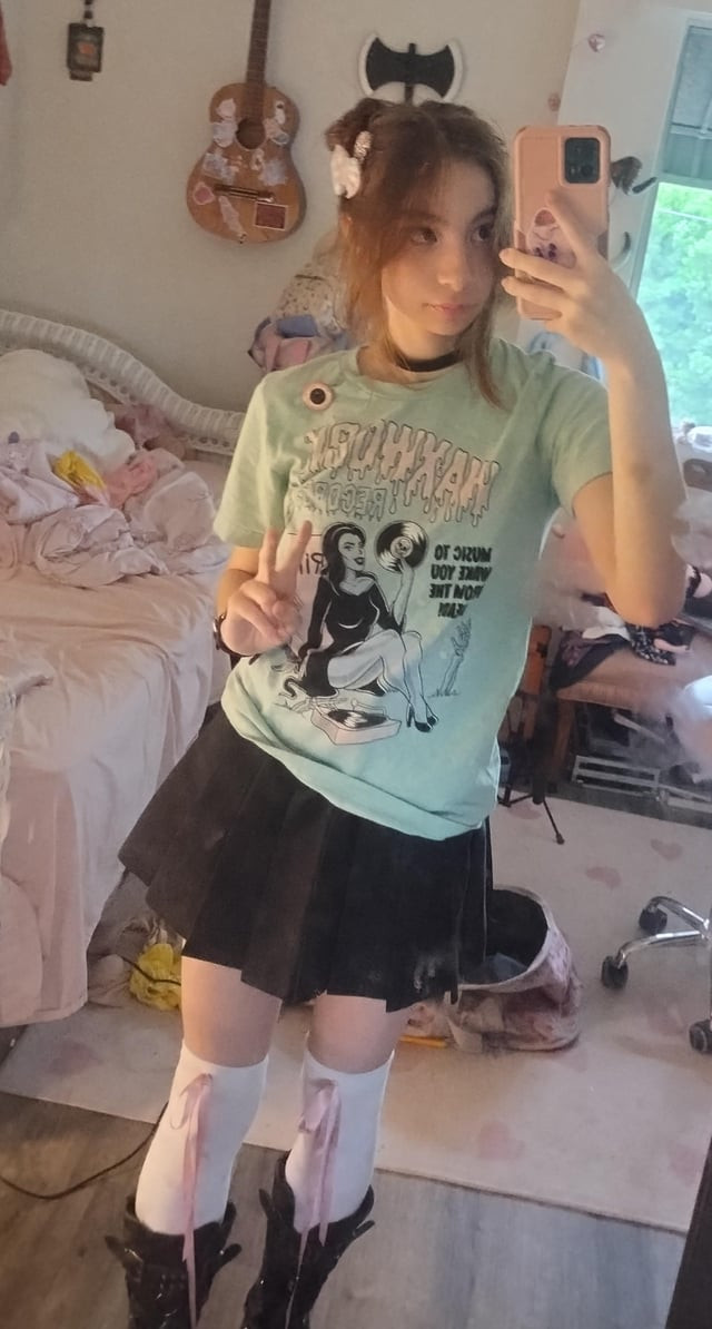 Fishnet Top and Tulle Skirt for Edgy Goth — Pastel Goth Outfits