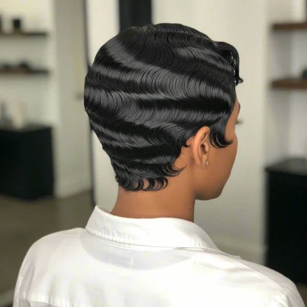 Deep Black Finger Waves — Prom Hairstyles for Black Women
