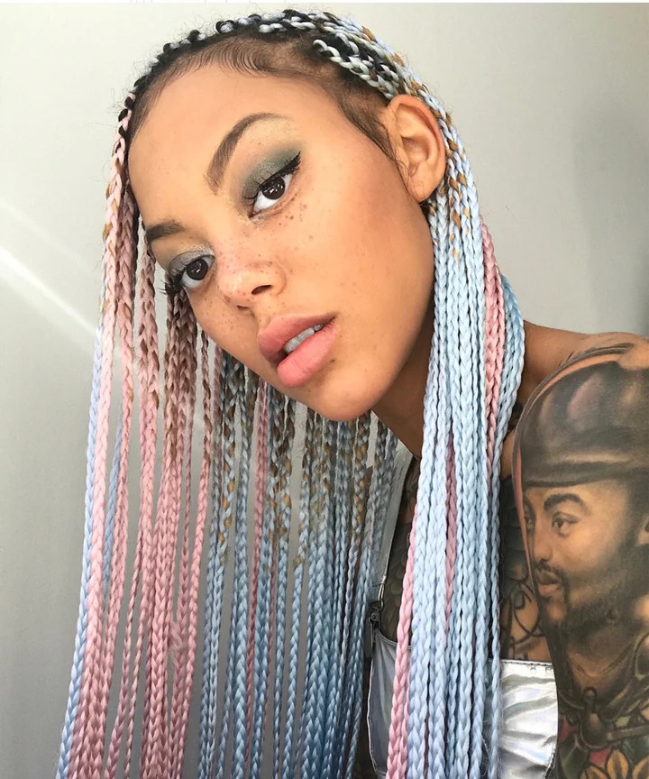 Box Braids Visual Idea — Braid Colors