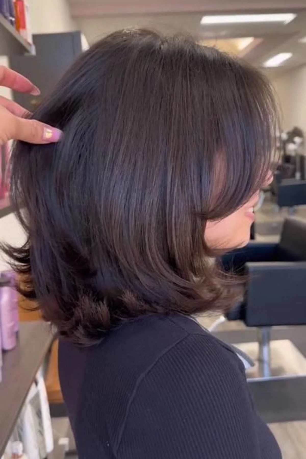 Layered Bob With Voluminous Blowout — Hairstyles for Fine Hair