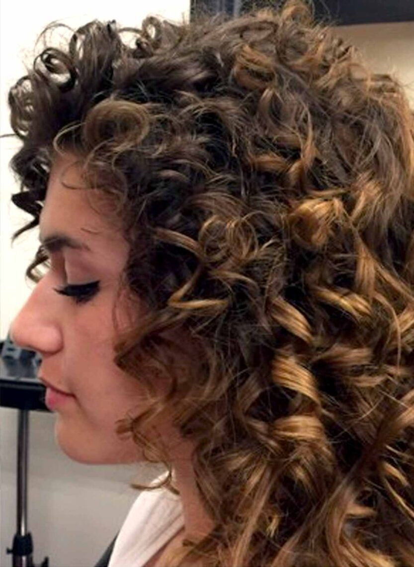 Thick Curly Collarbone Wash and Go Thick Curly Collarbone Wash and Go — Wash and Go Hairstyles