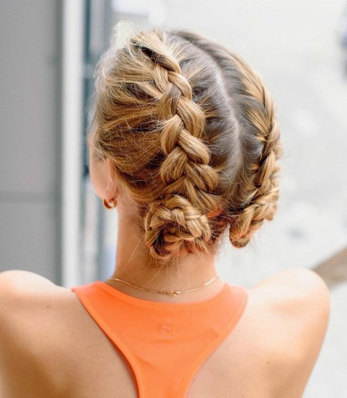 Long Hair Visual Idea — Gymnastics Hairstyles