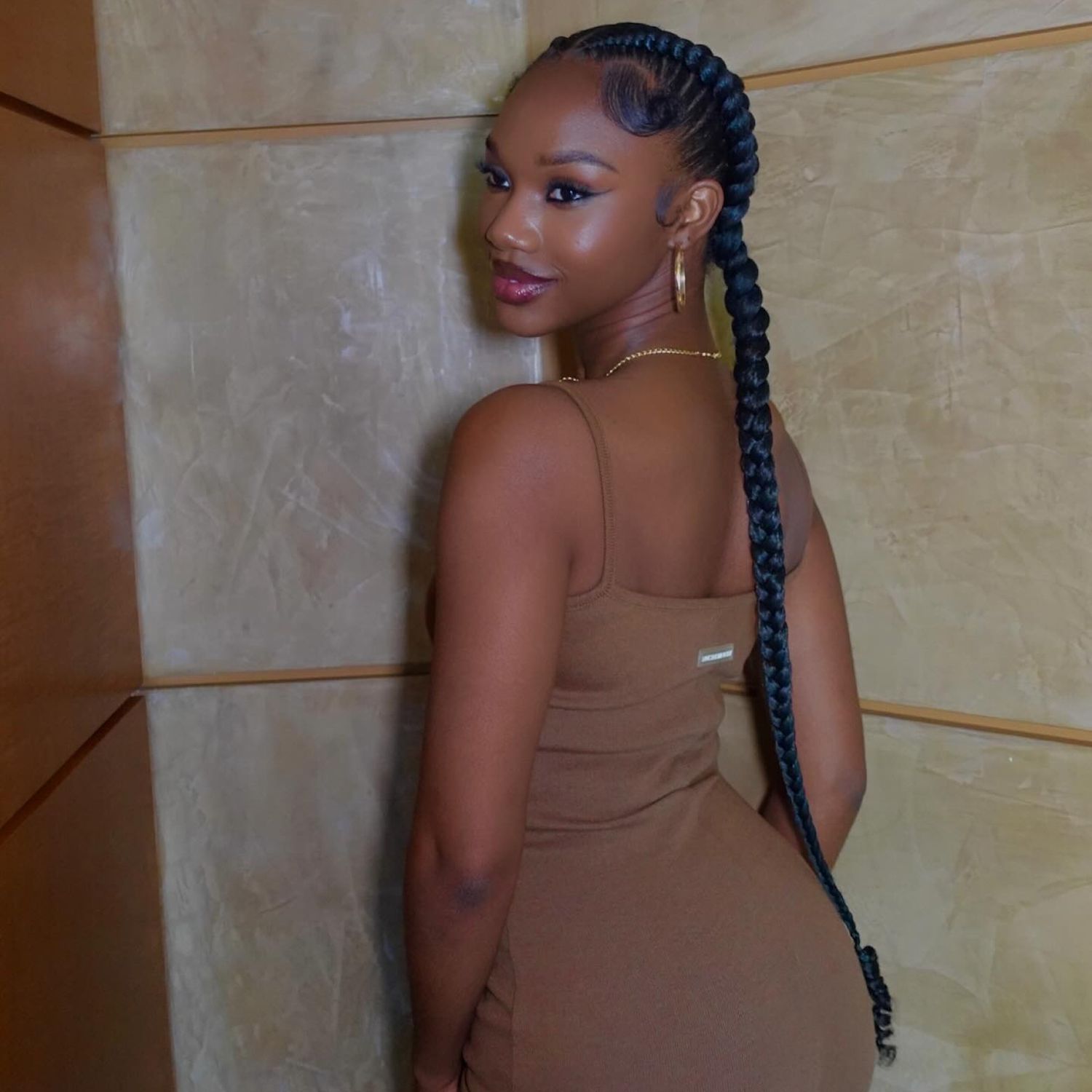 Thick Braids With Styled Baby Hairs — Baddie Hairstyles
