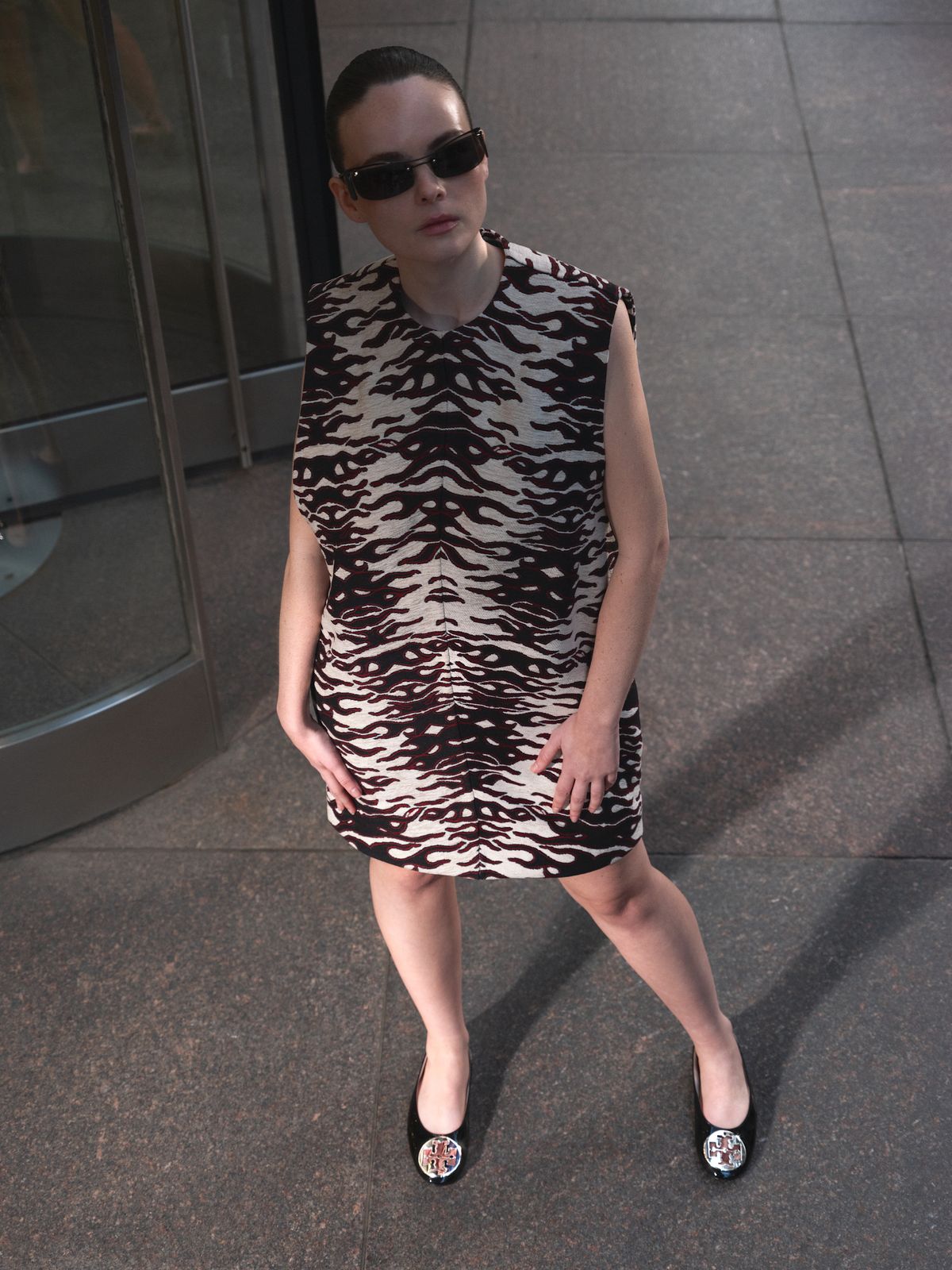 Tiger Print Jacquard Mini Dress for Evening Tiger Print Jacquard Mini Dress for Evening — Tory Burch Outfits