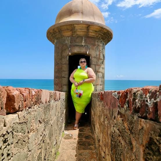 Neon Yellow Ruched Dress for Sightseeing Neon Yellow Ruched Dress for Sightseeing — Puerto Rico Outfits