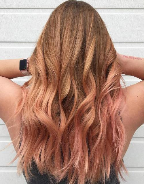 Rose Gold Pastel Balayage — Pastel Hair