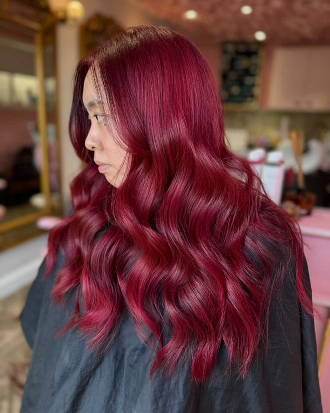 Rich Deep Ruby Red Visual Idea — Ruby Red Hair