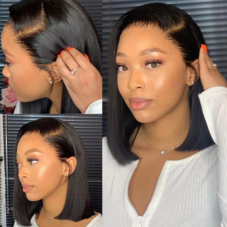 Pre-Plucked Black Bob Blowout Pre-Plucked Black Bob Blowout — Lace Front Wig Styles