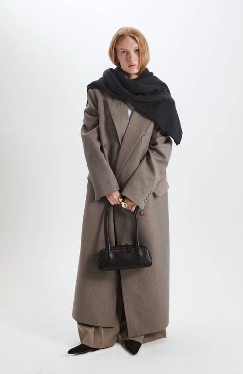 Formal Power Dressing: Black Baguette with Taupe Blazer Formal Power Dressing: Black Baguette with Taupe Blazer — Baguette Bag Outfits