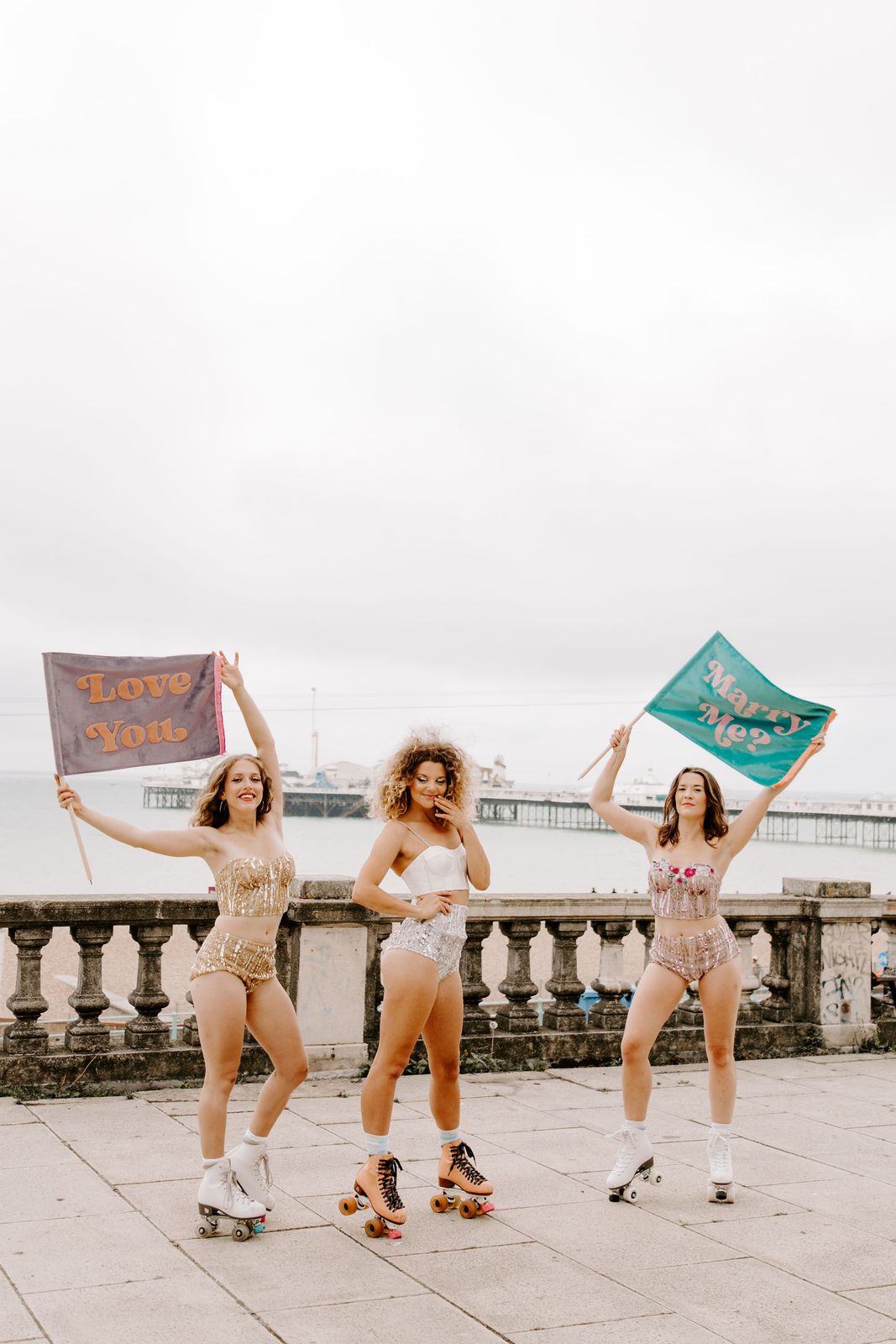 Sequined Gold Outfits for a Festive Skate Event — Roller Skating Outfits