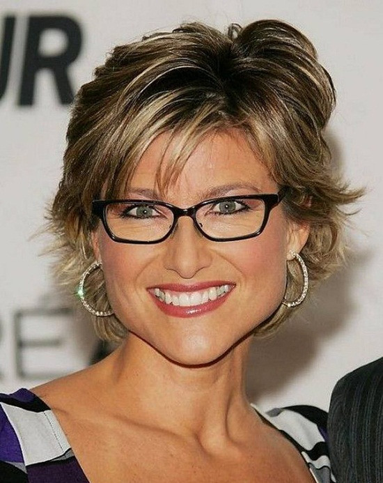 до плеч Visual Idea — Short Haircuts with Glasses