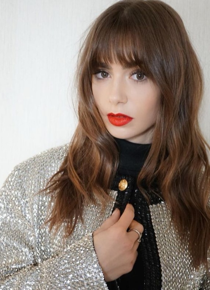 Silver Sequin Jacket Over Black Turtleneck — Bottleneck Bangs