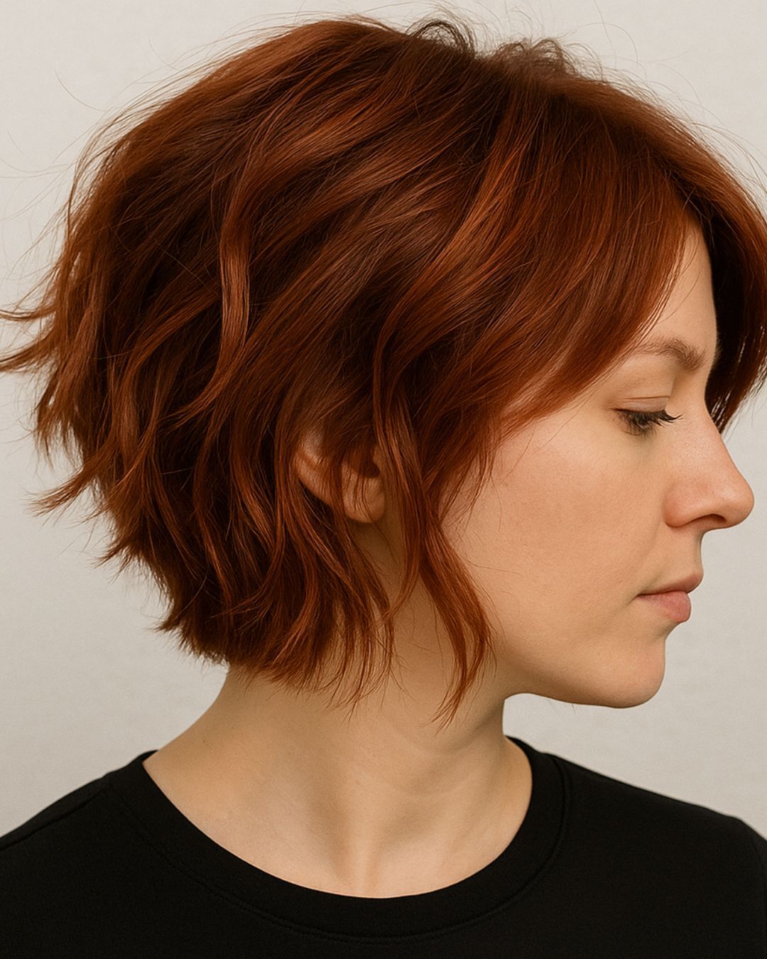 The Vibrant Red Messy Bob The Vibrant Red Messy Bob — Messy Hairstyles