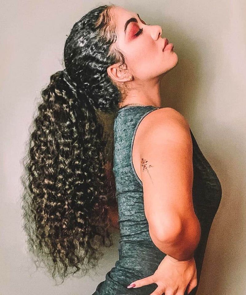 Voluminous Curls Visual Idea Voluminous Curls Visual Idea — Curly High Ponytail