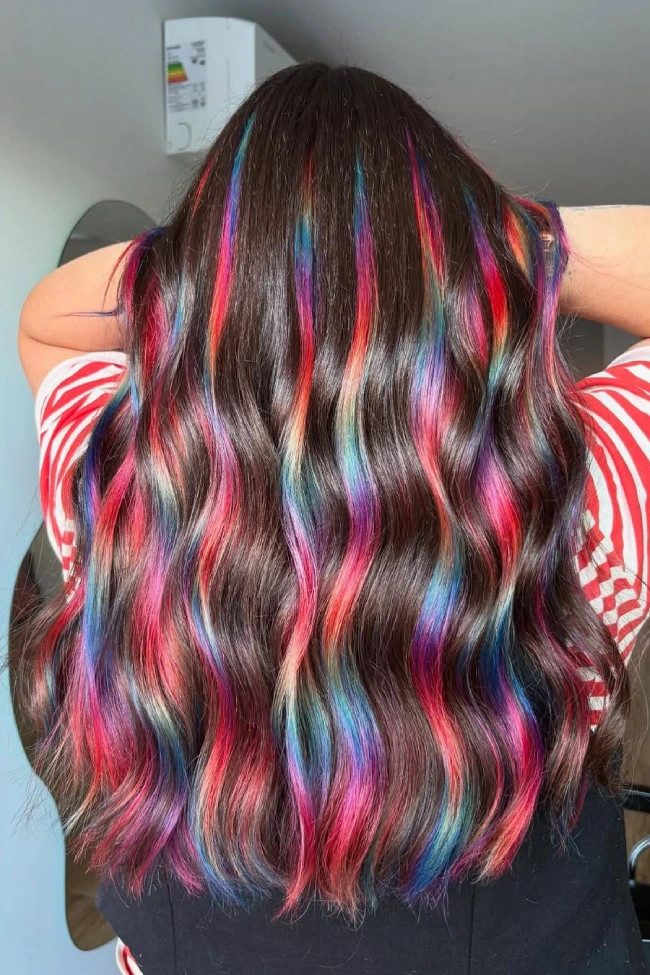Long Layers Visual Idea — Holographic Hair