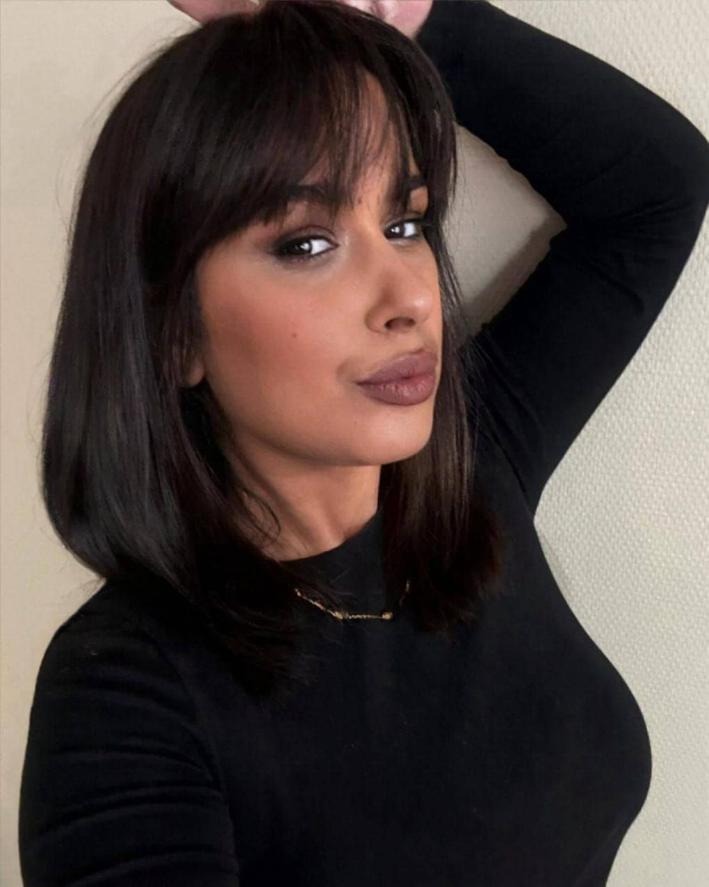 Dark Brown Visual Idea Dark Brown Visual Idea — Haircuts with Bangs