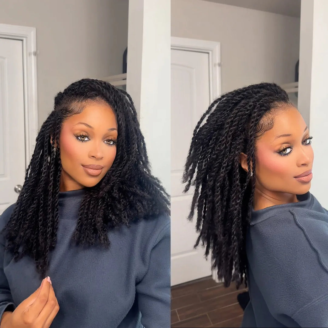 Loose Shoulder-Length Passion Twists — Boho Twists