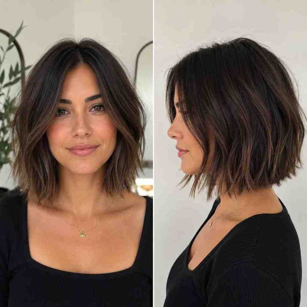 Chin-Length Bob With Loose Waves — Hairstyles for Heart Shaped Faces