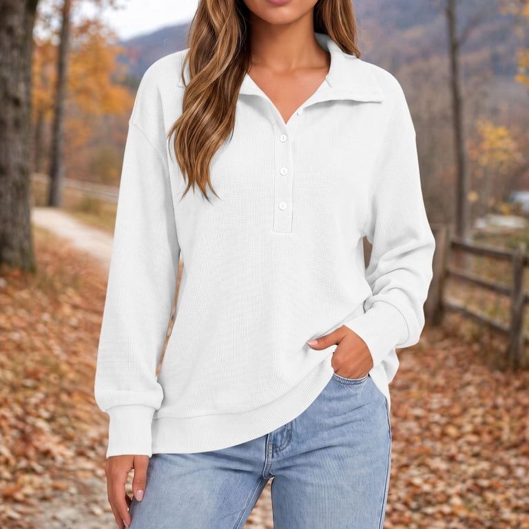 Waffle Knit Pullover for Casual Glamping Style — Glamping Outfits