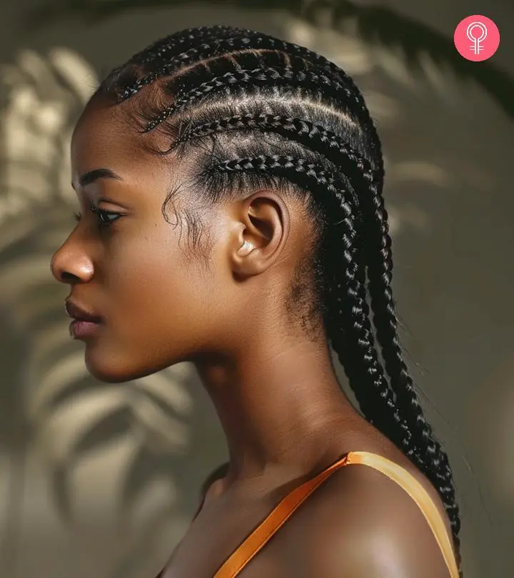 Black With Blonde Tips Visual Idea Black With Blonde Tips Visual Idea — Straight Back Braids