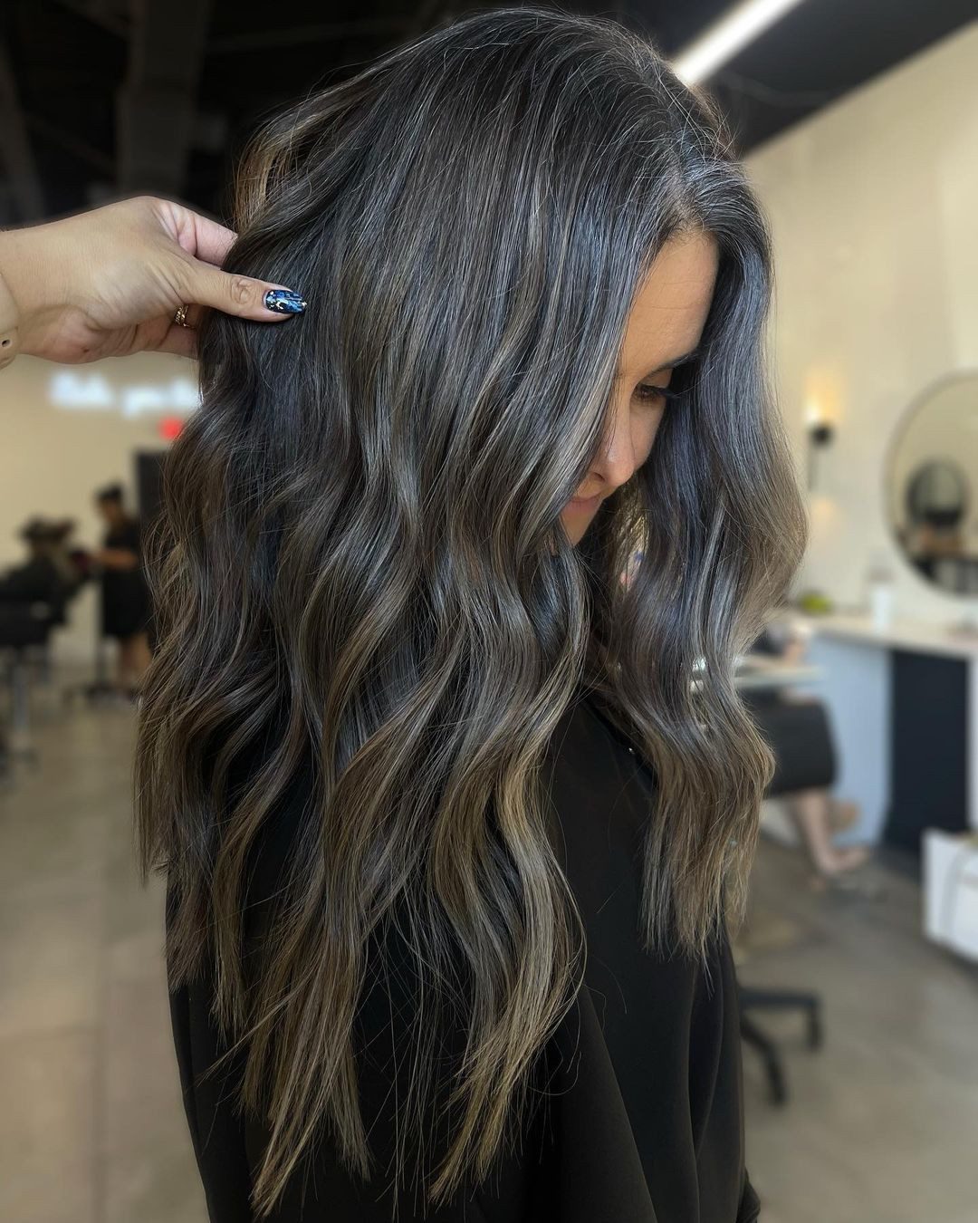 Seamless Gray Blend On Thick Waves Seamless Gray Blend On Thick Waves — Gray Blending