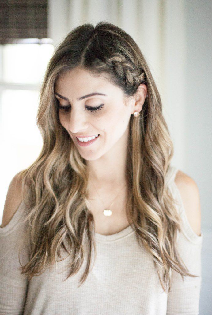Loose Waves With Side Braid Loose Waves With Side Braid — Hairstyles for Teachers