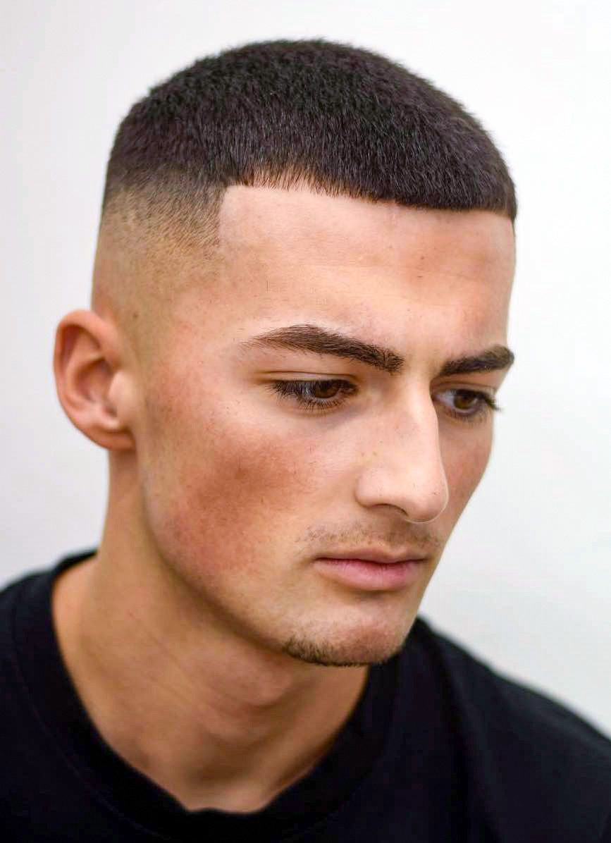 No Bangs Visual Idea — Buzz Cut for Men