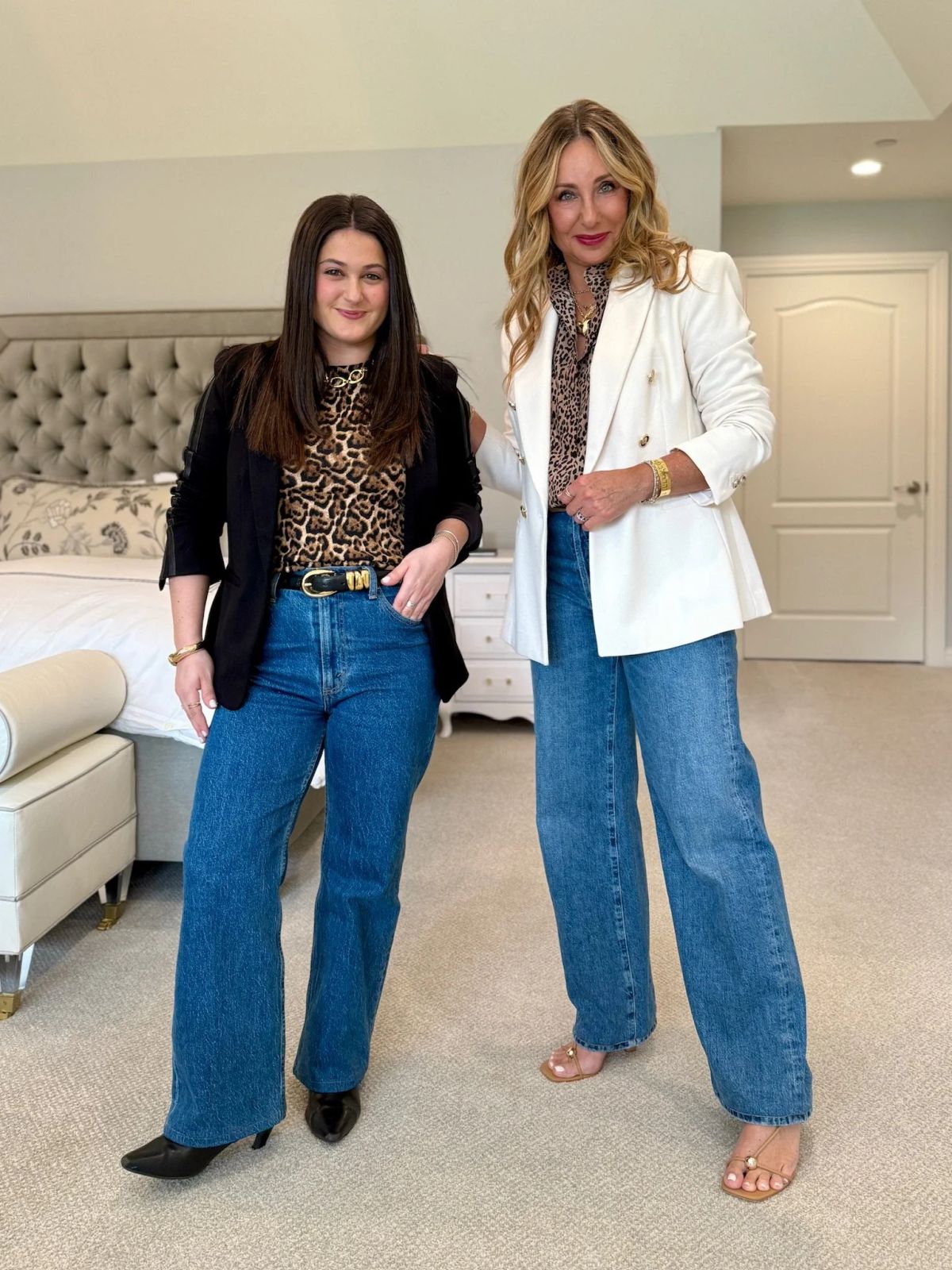 Edgy Professionalism: Velvet Blazer with Leopard Top Edgy Professionalism: Velvet Blazer with Leopard Top — Internship Outfits