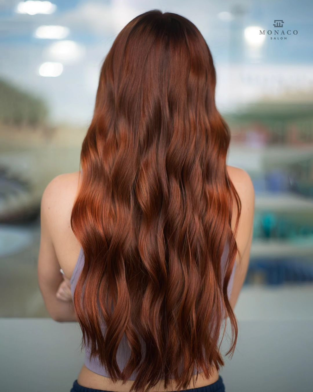 Lustrous Deep Copper Mid-Back — Copper Hair