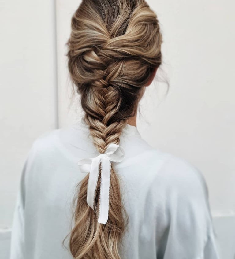 Braided Ponytail Visual Idea — Braids for Wedding