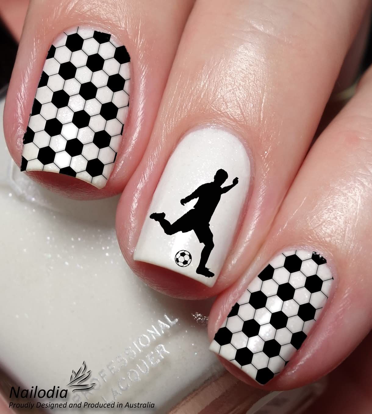 Sticker Application Visual Idea Sticker Application Visual Idea — Soccer Nails