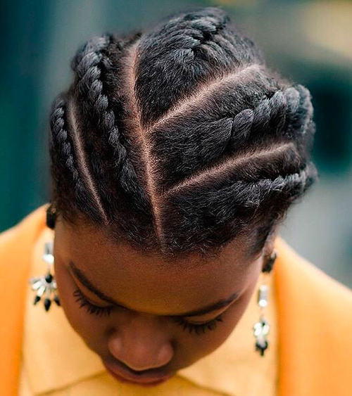 Shoulder-Length Flat Twists Sharp Partings