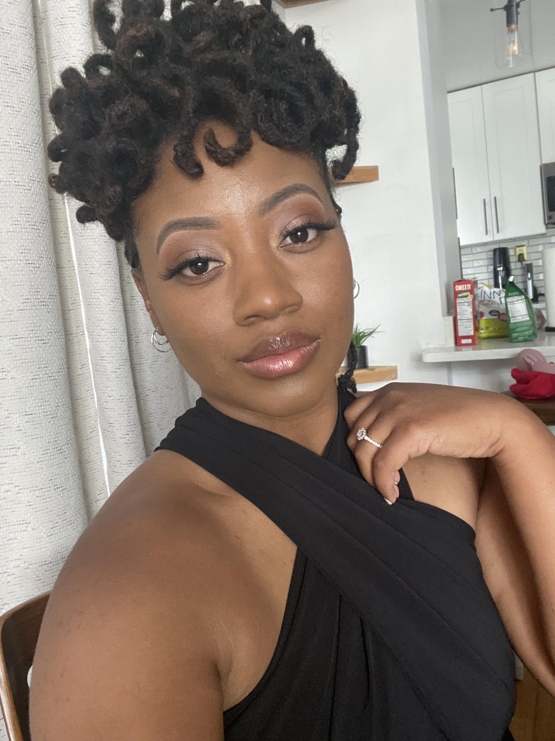 Neatly Rolled Locs Bun — Loc Updos